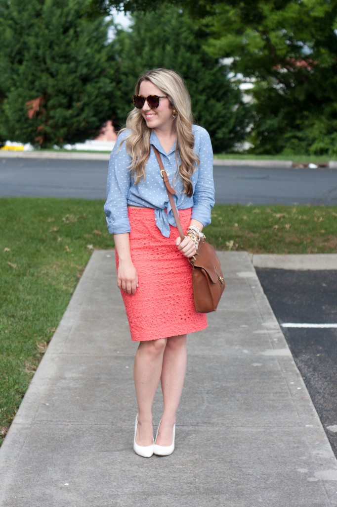 Chambray and Eyelet