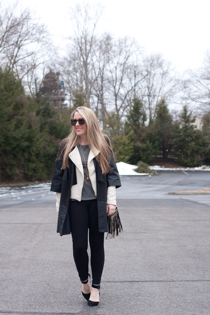 Layered jackets and J.Crew pixie pants