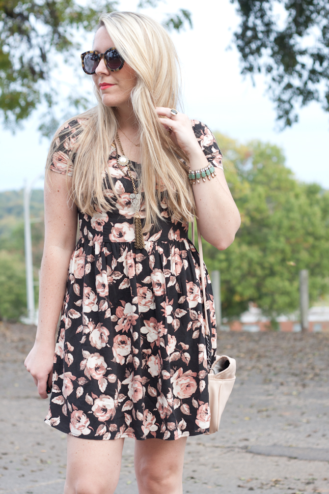 Target Rose Dress for Fall