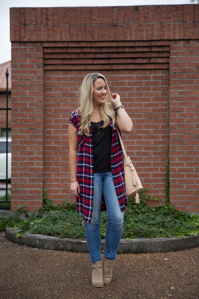 Plaid Shirtdress on www.pearlsandtwirls.net