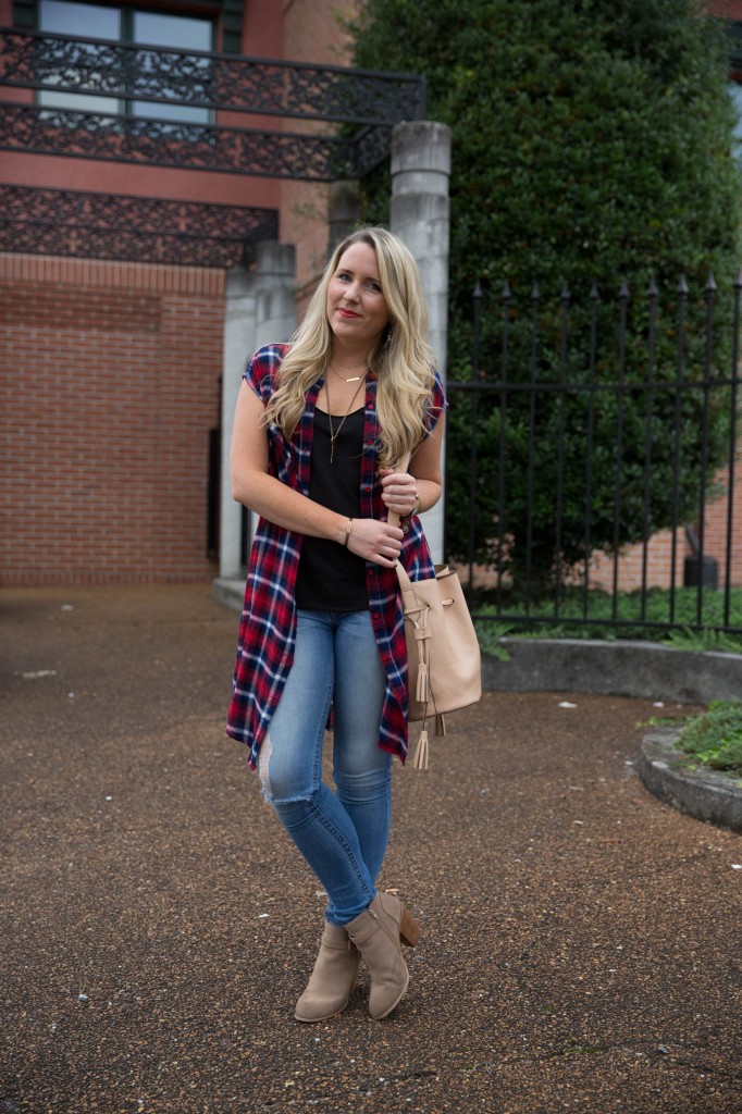 Plaid Shirtdress on www.pearlsandtwirls.net