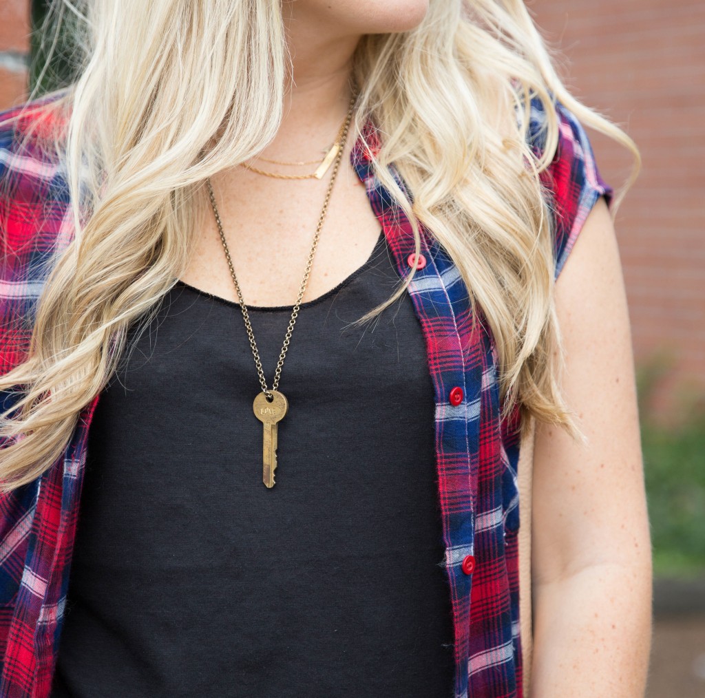 Plaid Shirtdress on www.pearlsandtwirls.net