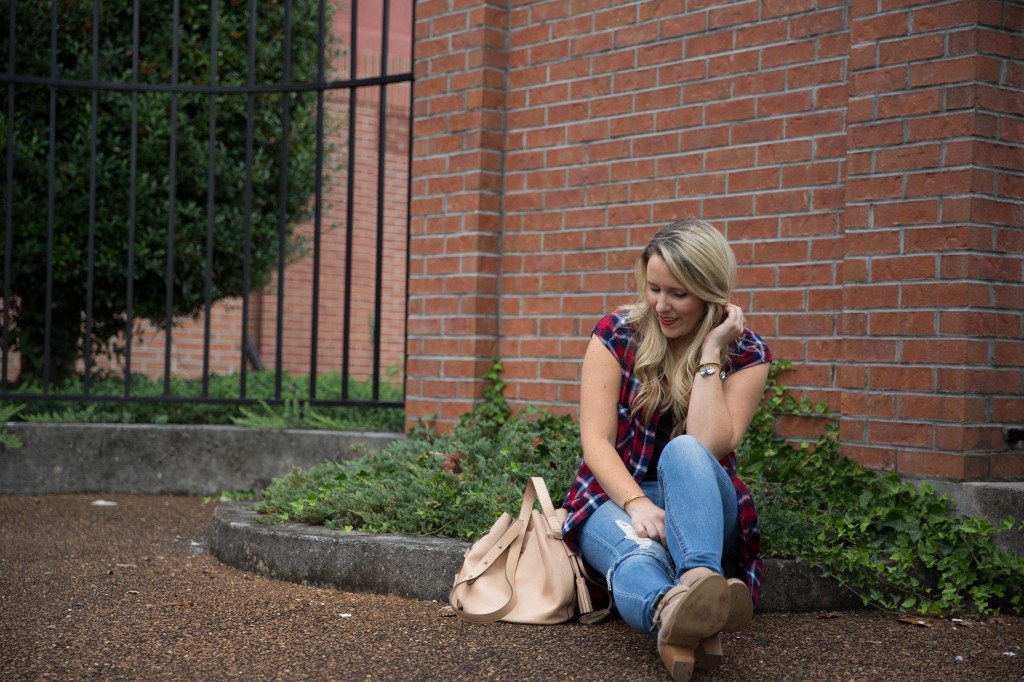 Plaid Shirtdress on www.pearlsandtwirls.net
