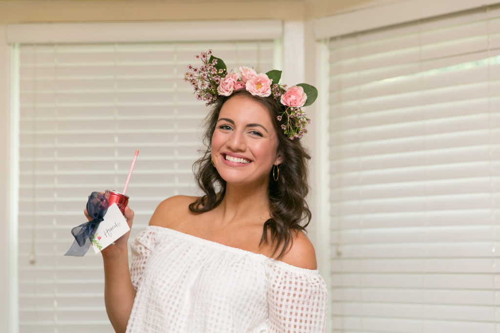 bridal shower flower crowns