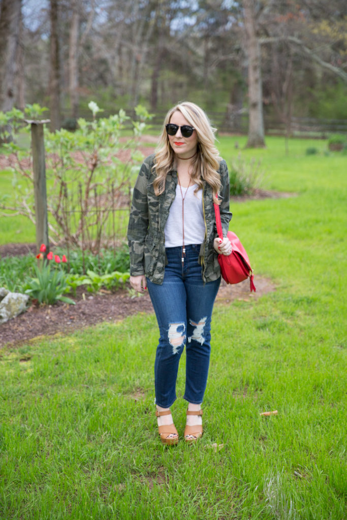 Distressed Denim and Camo