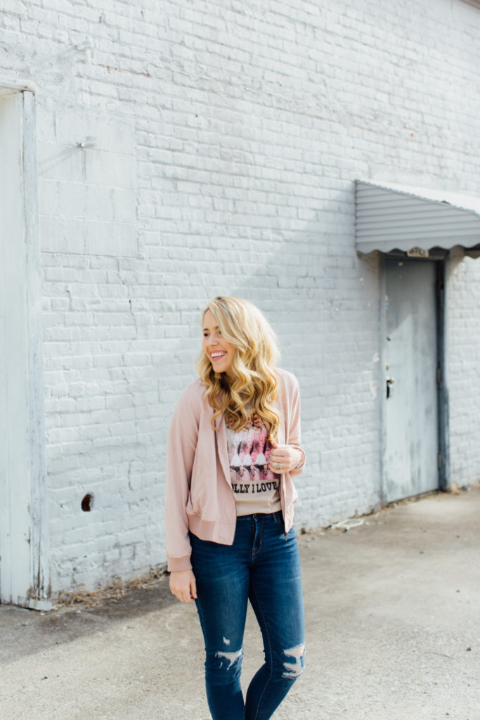 Blush Bomber Jacket