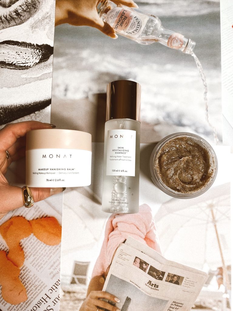Monat Sale by popular beauty blog, Pearls and Twirls: image of Monat skincare products. 